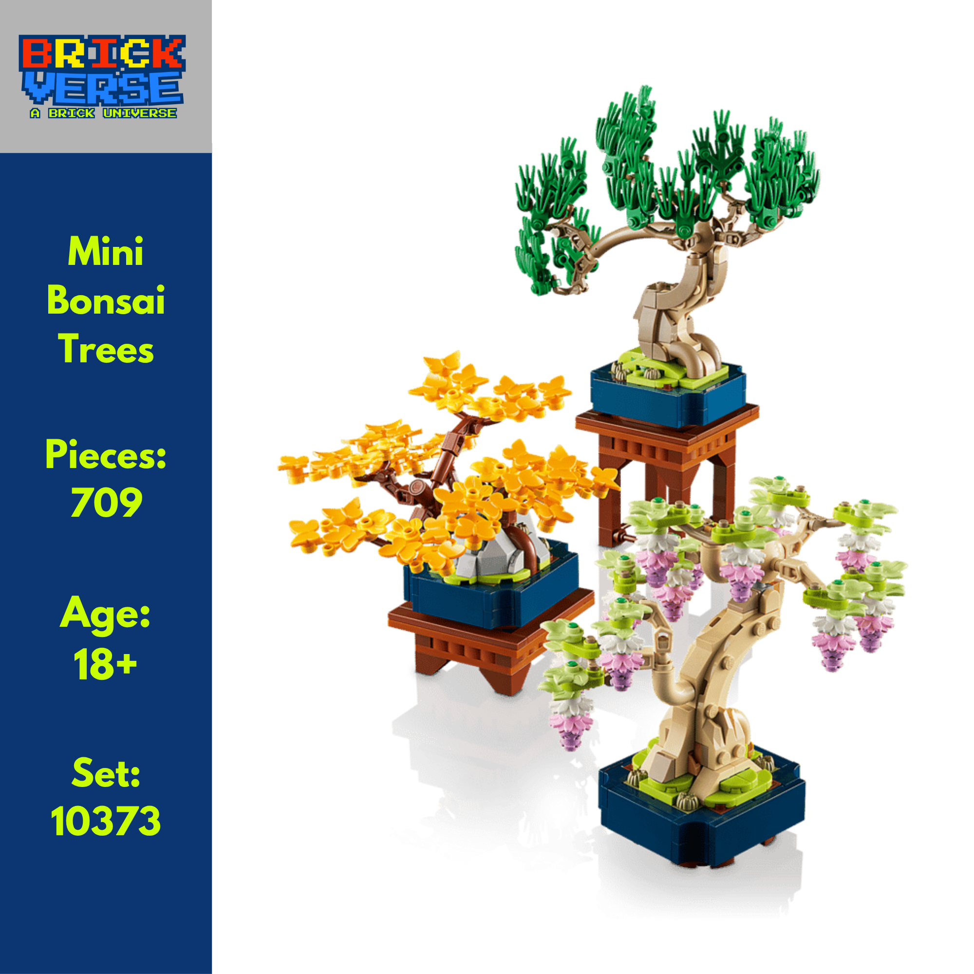 PREORDER - Mini Bonsai Trees (10373) - Botanicals - 709 Pieces