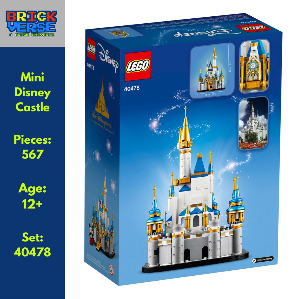 PREORDER - Mini Disney Castle (40478) - Disney™ - 567 Pieces