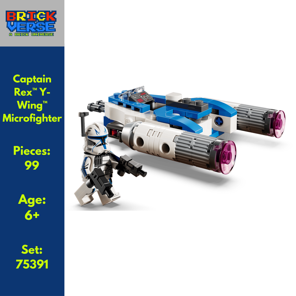 PREORDER - Captain Rex™ Y-Wing™ Microfighter (75391) - Star Wars™ - 99 Pieces