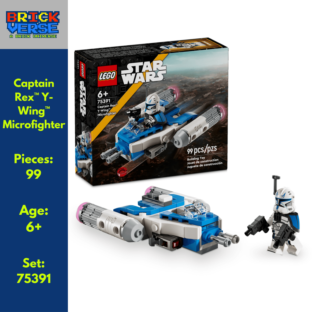 PREORDER - Captain Rex™ Y-Wing™ Microfighter (75391) - Star Wars™ - 99 Pieces