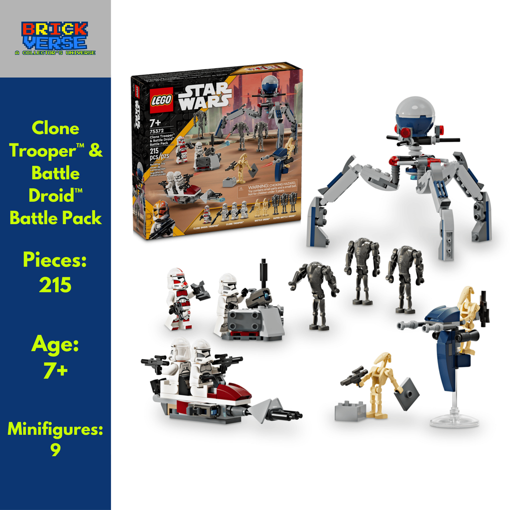 Clone Trooper™ & Battle Droid™ Battle Pack (75372) - Star Wars™ - 215 Pieces