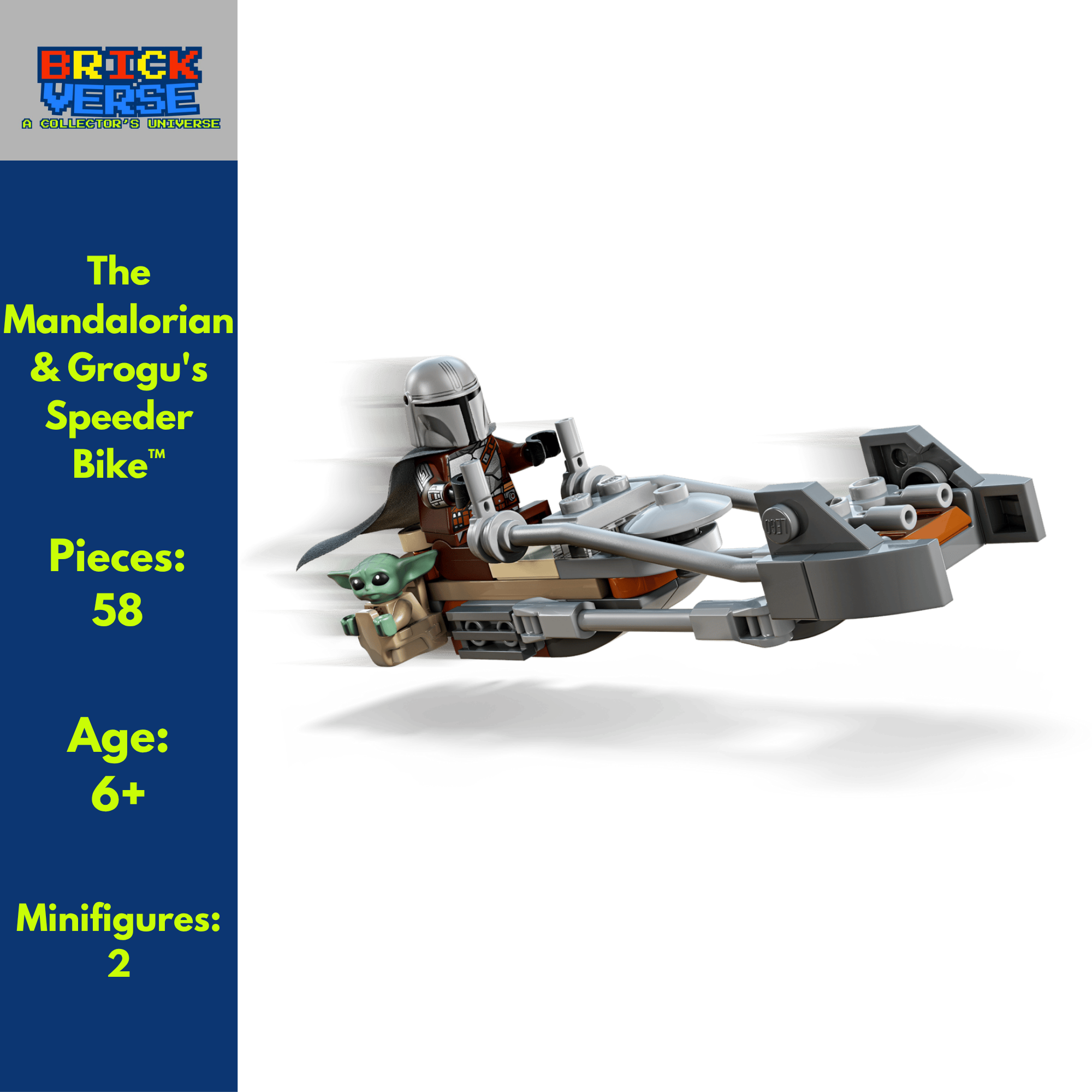 The Mandalorian & Grogu's Speeder Bike™ (75436) - Star Wars™ - 58 Pieces