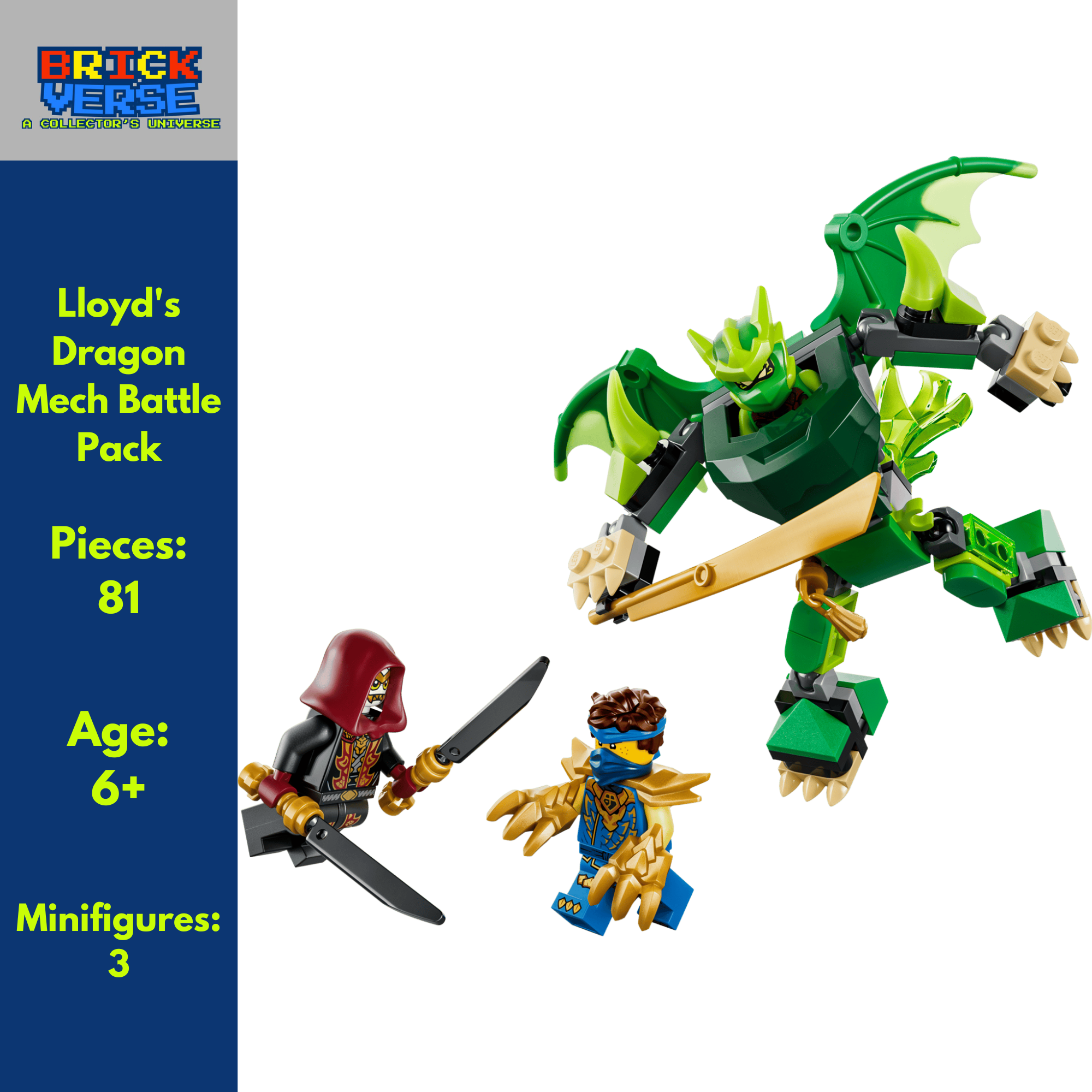Lloyd's Dragon Mech Battle Pack (71862) - NINJAGO® - 81 Pieces
