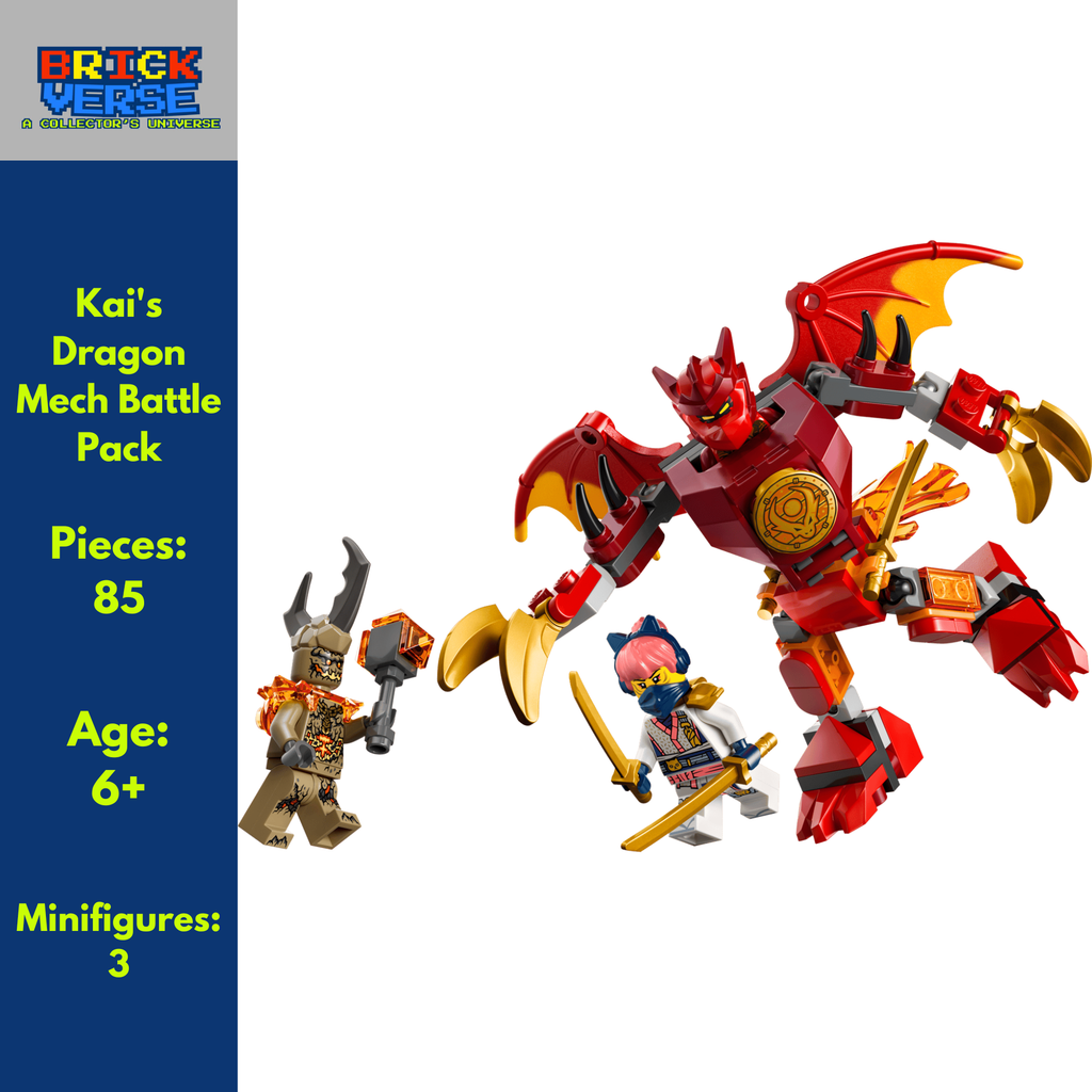 Kai's Dragon Mech Battle Pack (71851) - NINJAGO® - 85 Pieces