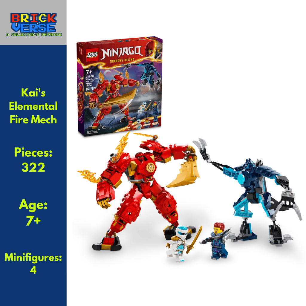 Kai's Elemental Fire Mech (71808) - NINJAGO® - 322 Pieces