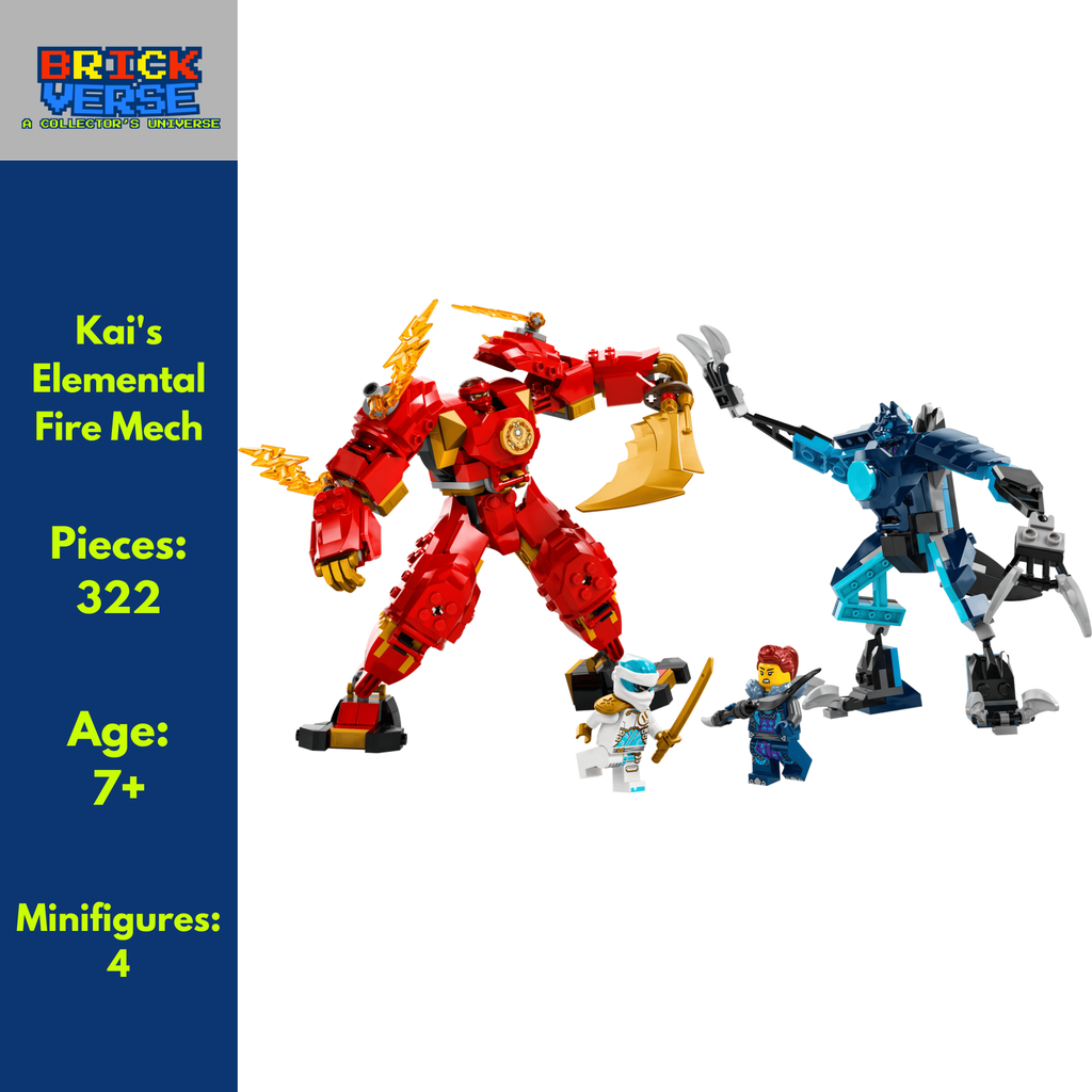 Kai's Elemental Fire Mech (71808) - NINJAGO® - 322 Pieces