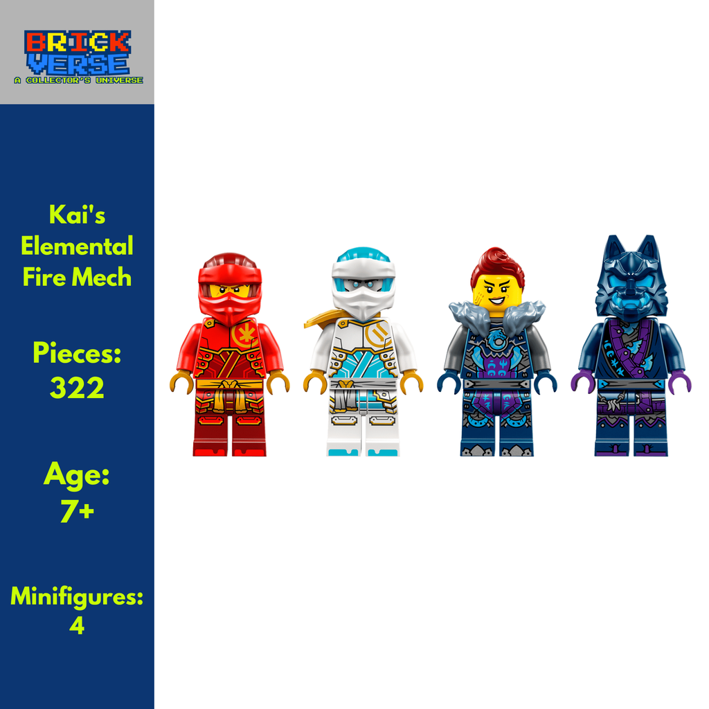 Kai's Elemental Fire Mech (71808) - NINJAGO® - 322 Pieces