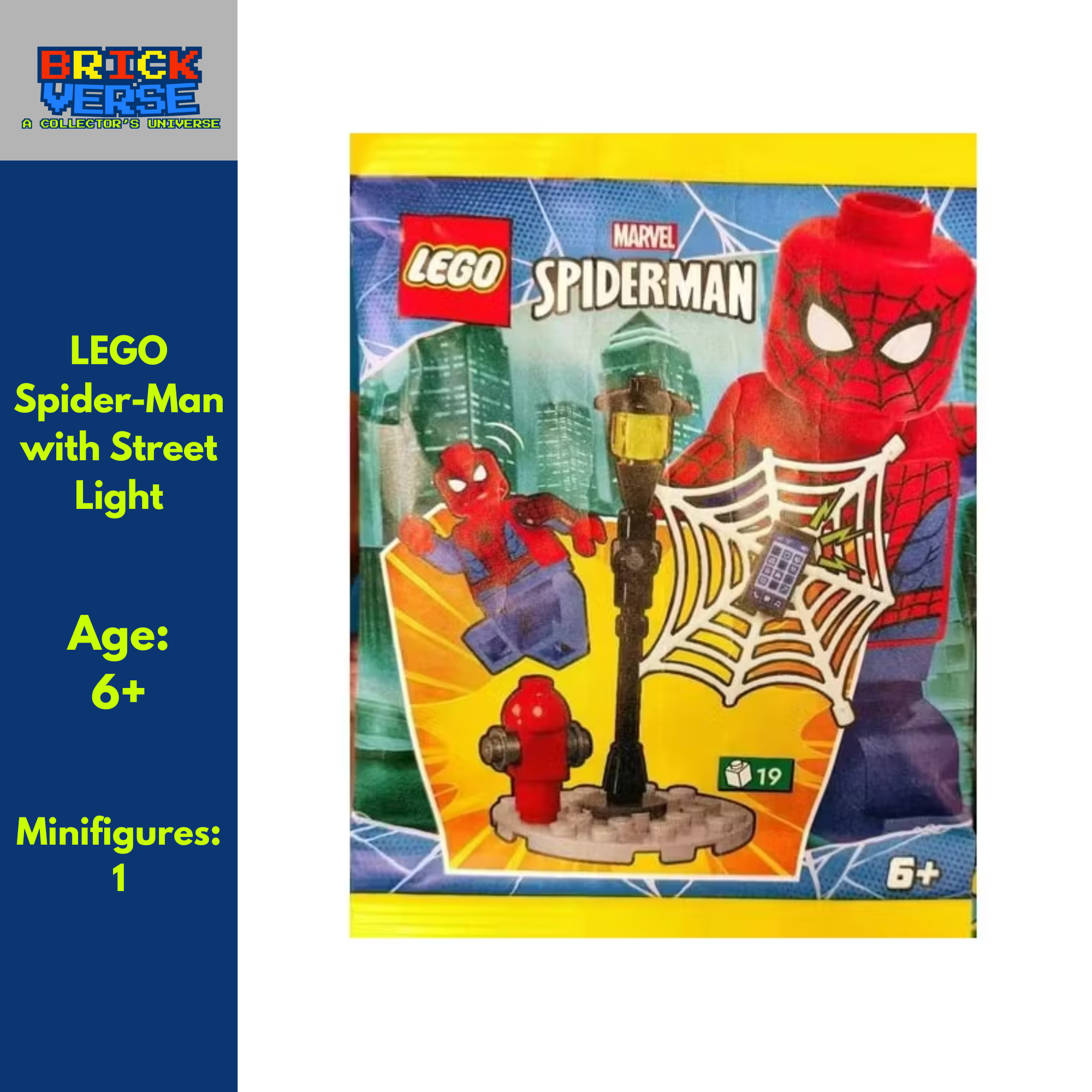 LEGO Spider-Man with Street Light (682504) - Marvel Minifigures - 19 Pieces