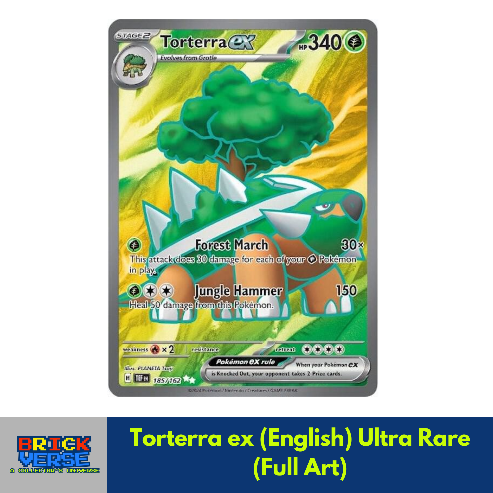 Torterra ex (English) Ultra Rare (Full Art) - Temporal Forces - 185/162