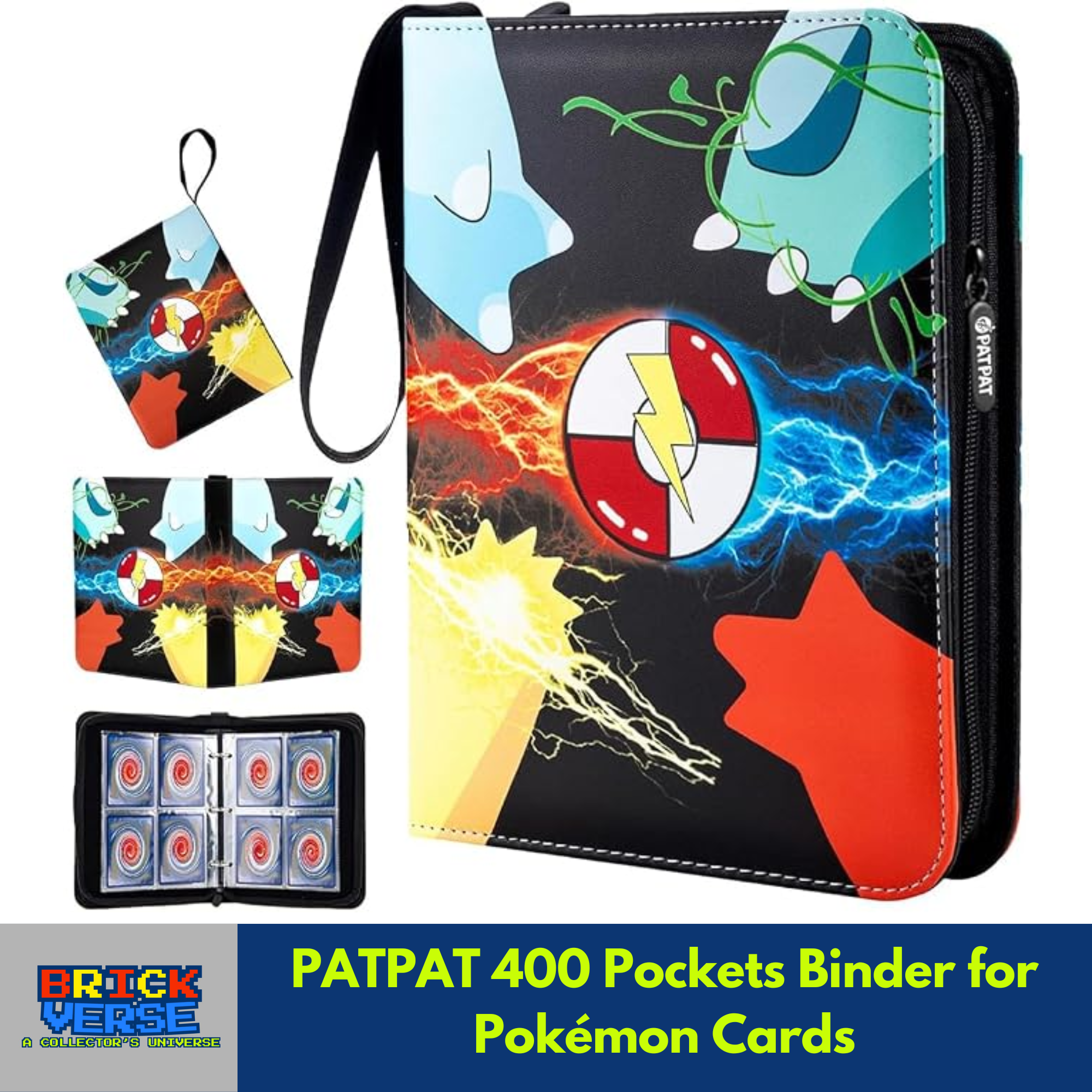 PATPAT 400 Pockets Binder for Pokémon Cards