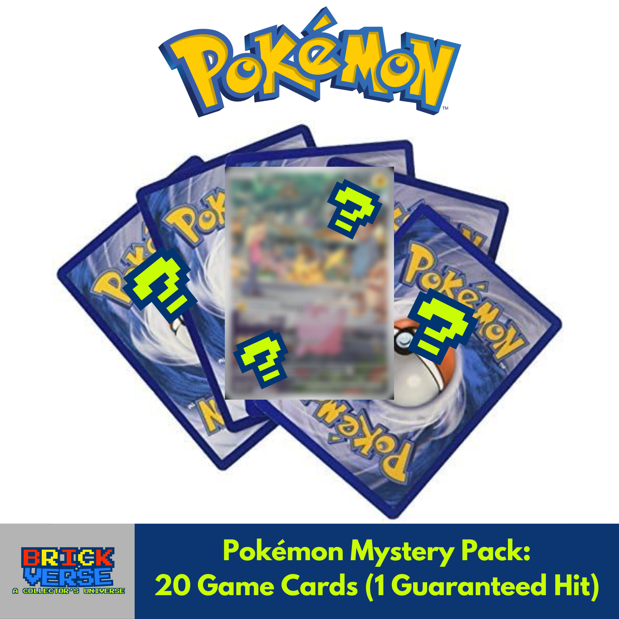 Pokémon Mystery Pack - 20 Game Cards - 1 Guaranteed Hit!