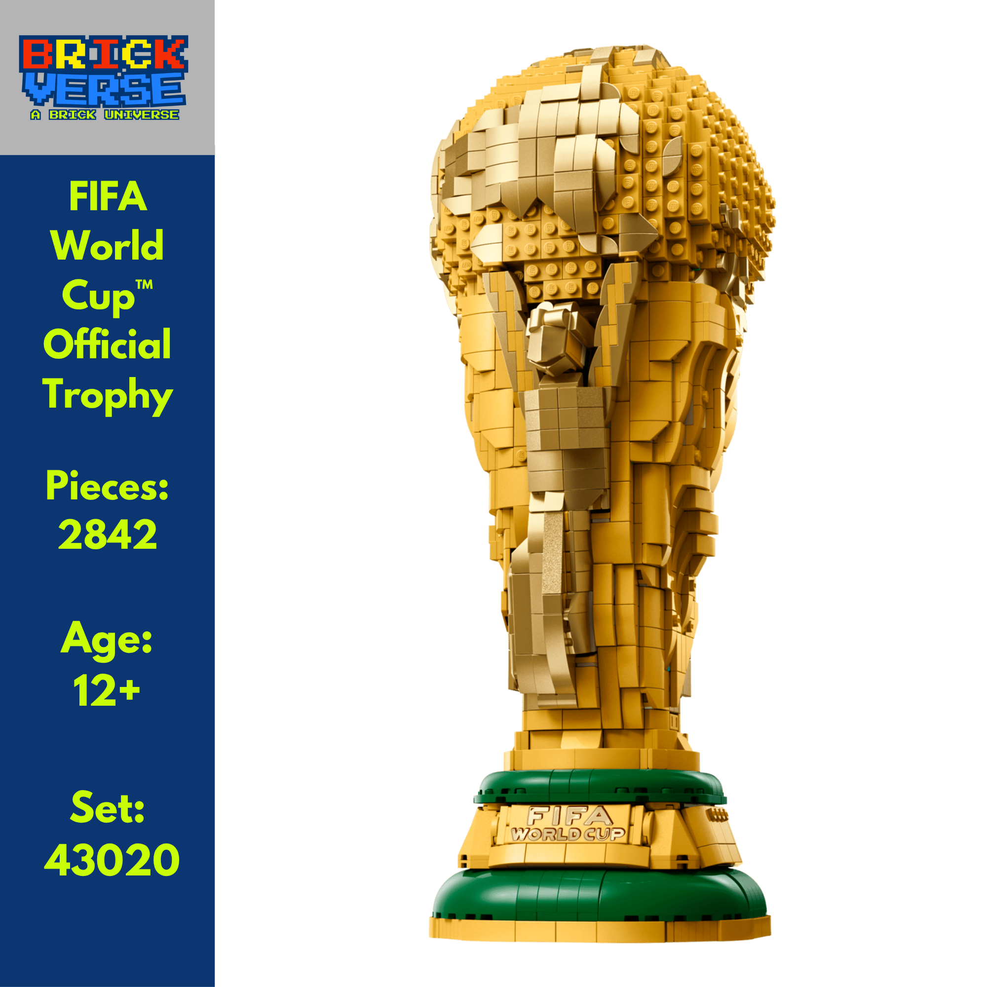 FIFA World Cup™ Official Trophy (43020) - LEGO® Editions - 2842 Pieces
