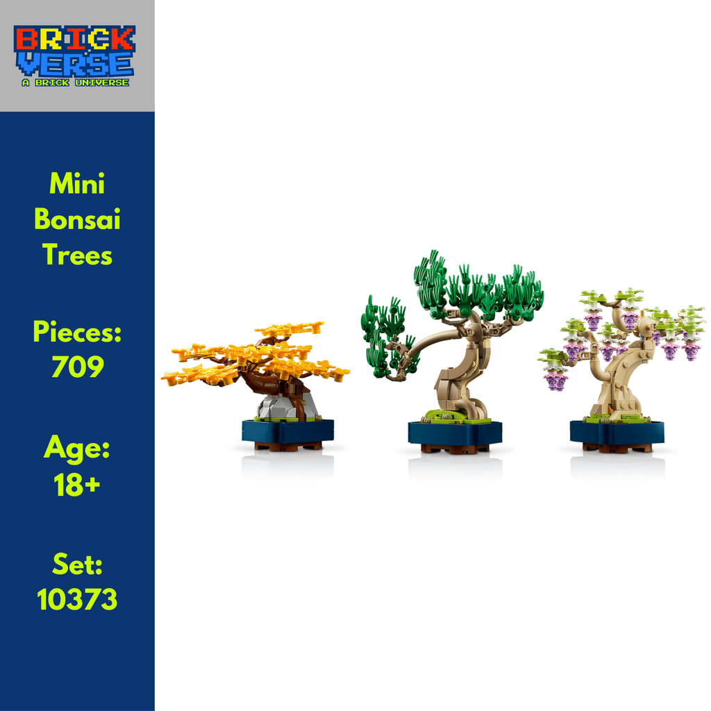 PREORDER - Mini Bonsai Trees (10373) - Botanicals - 709 Pieces