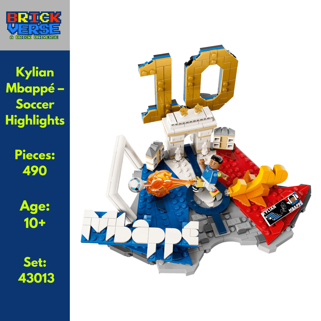 Kylian Mbappé Soccer Highlights (43013) - LEGO® Editions - 490 Pieces