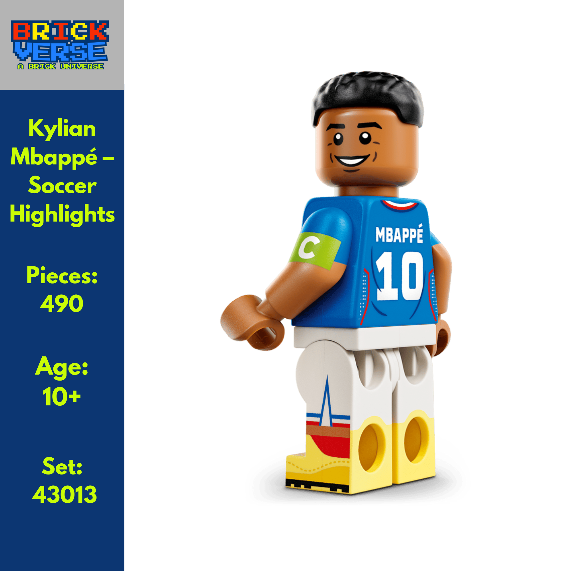 Kylian Mbappé Soccer Highlights (43013) - LEGO® Editions - 490 Pieces
