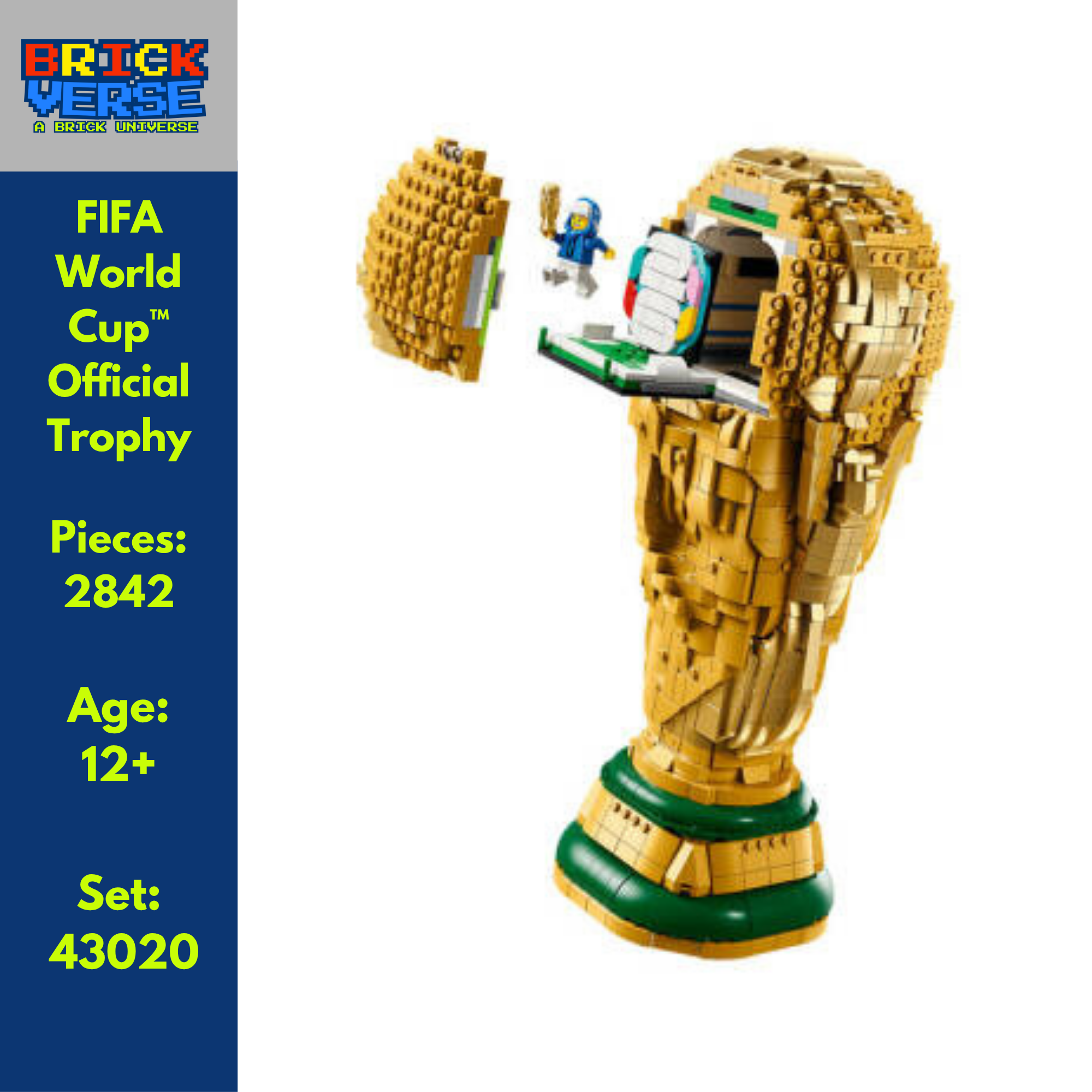 FIFA World Cup™ Official Trophy (43020) - LEGO® Editions - 2842 Pieces