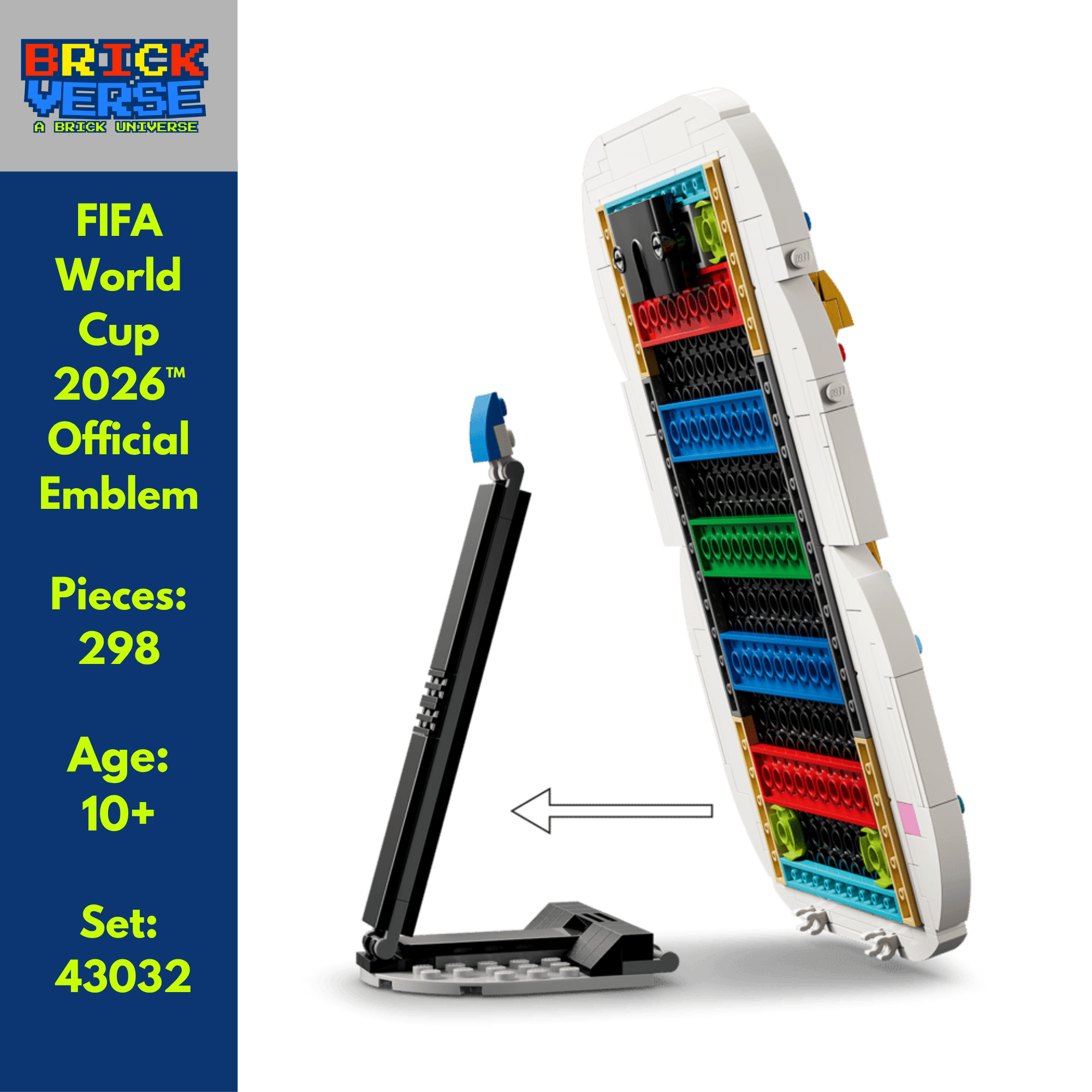 FIFA World Cup 2026™ Official Emblem (43032) - LEGO® Editions - 298 Pieces