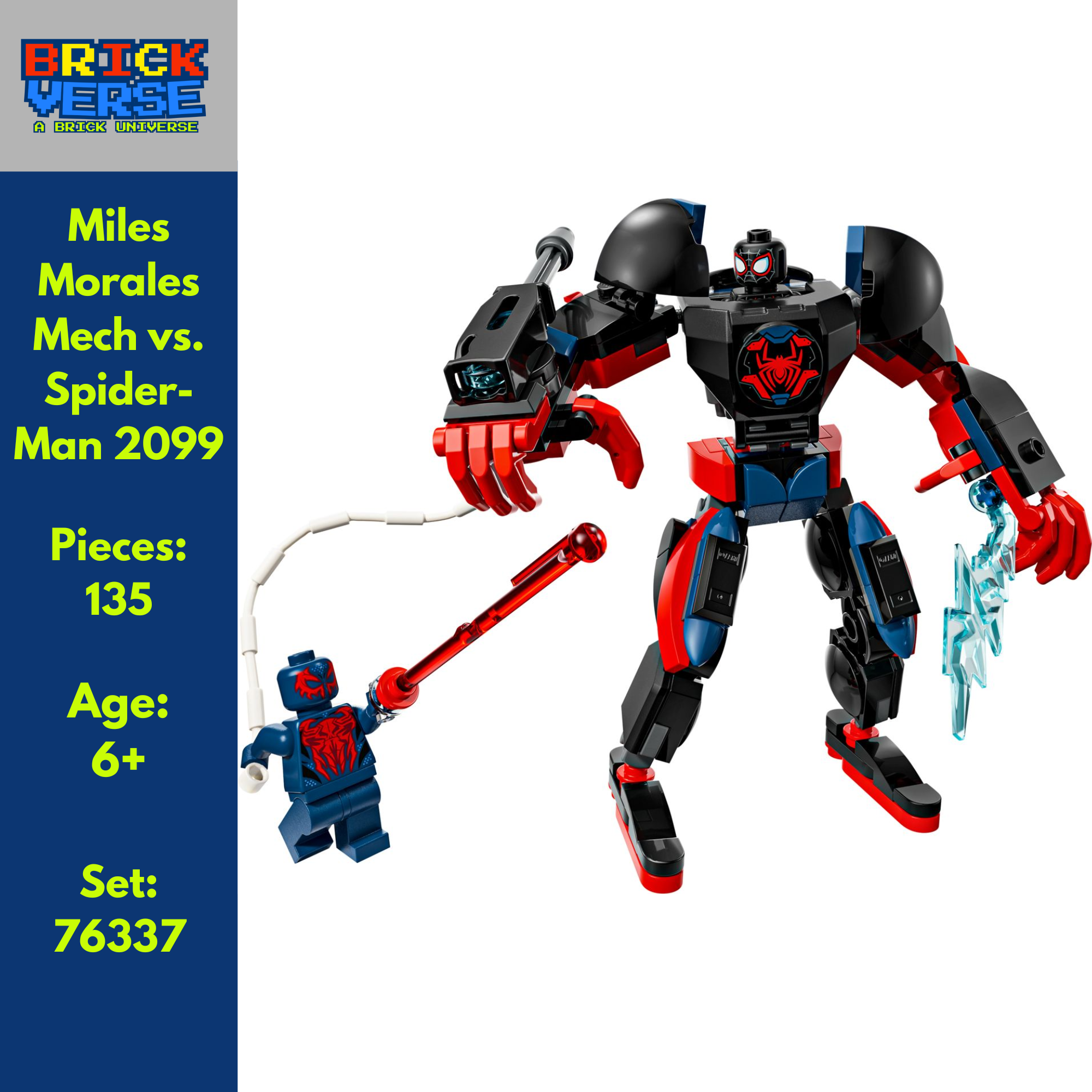 Miles Morales Mech vs. Spider-Man 2099 (76337) - Marvel - 135 Pieces