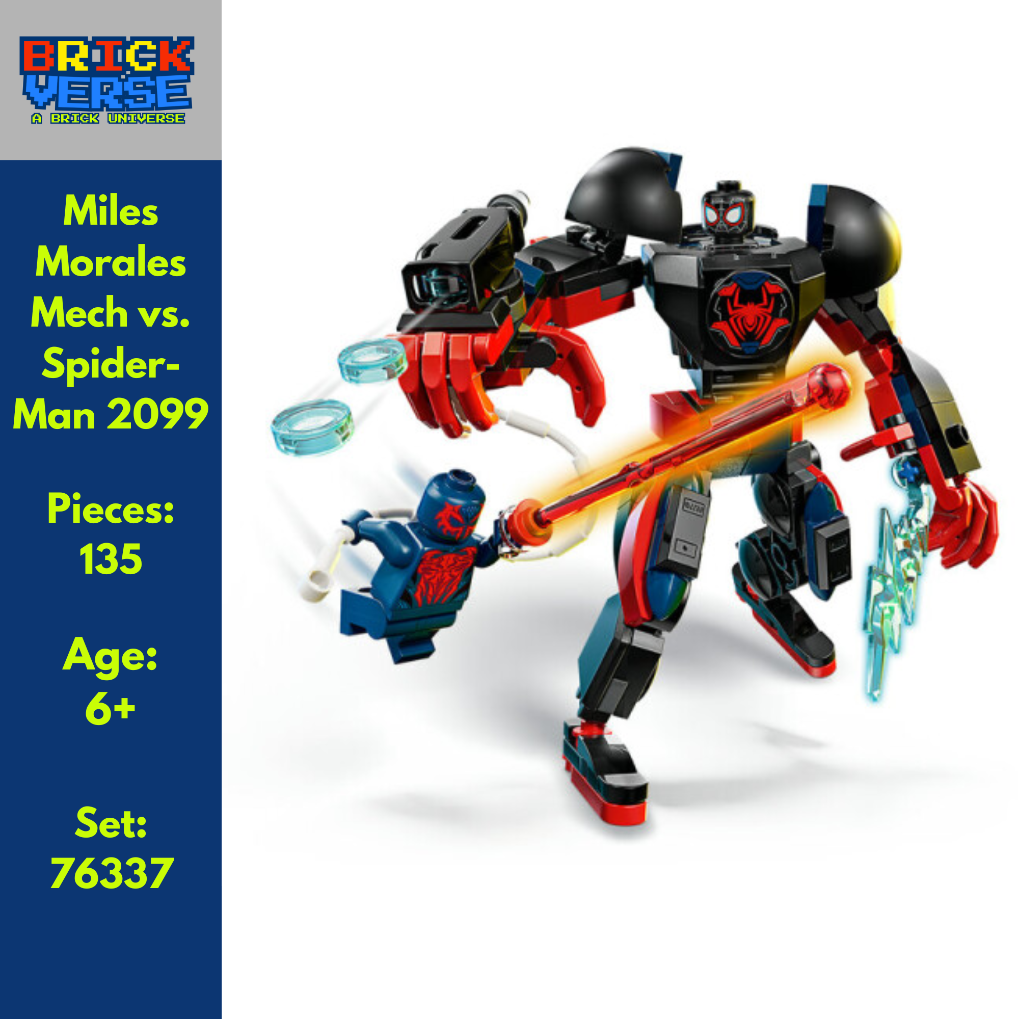 Miles Morales Mech vs. Spider-Man 2099 (76337) - Marvel - 135 Pieces