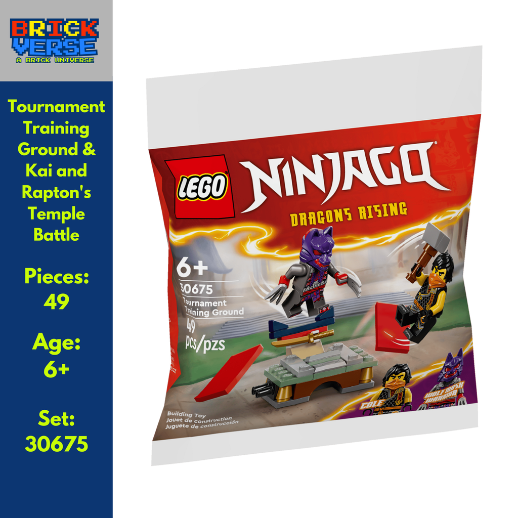 Tournament Training Ground & Kai and Rapton's Temple Battle (30675) - NINJAGO® - 49 Pieces