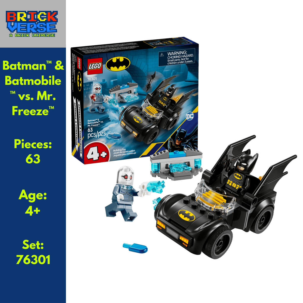 Batman™ & Batmobile™ vs. Mr. Freeze™ (76301) - Batman™ - 63 Pieces