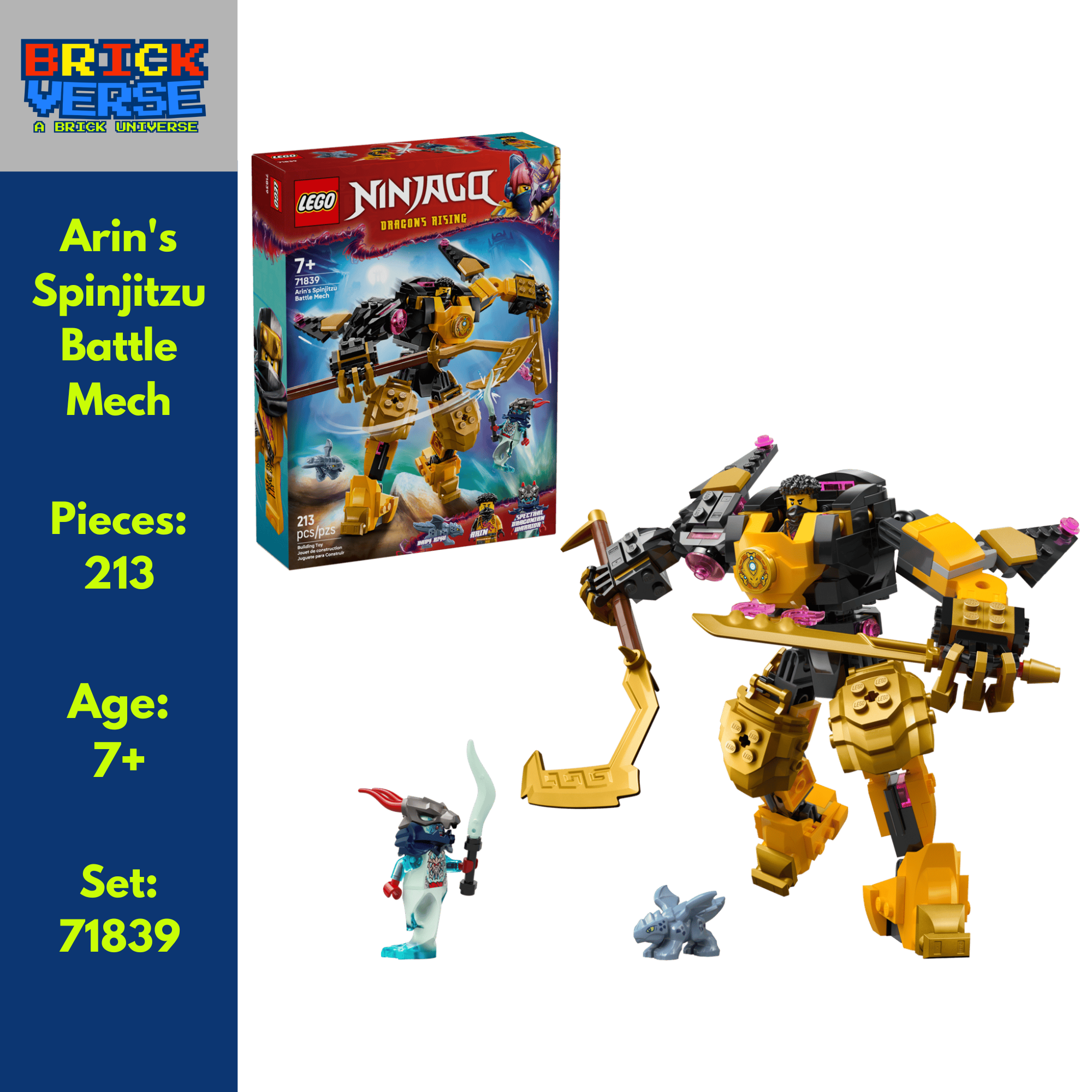 Arin's Spinjitzu Battle Mech (71839) - NINJAGO® - 213 Pieces