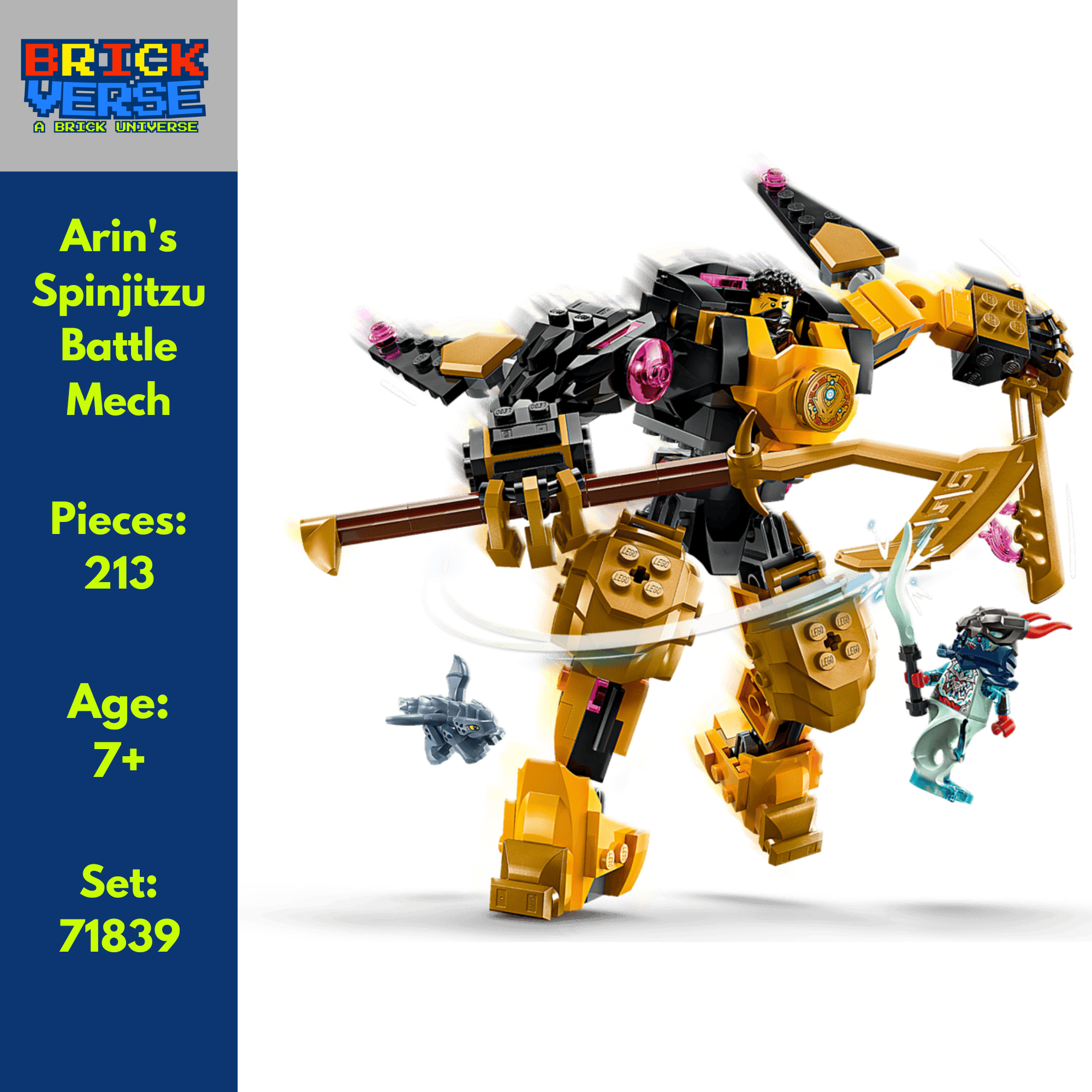 Arin's Spinjitzu Battle Mech (71839) - NINJAGO® - 213 Pieces