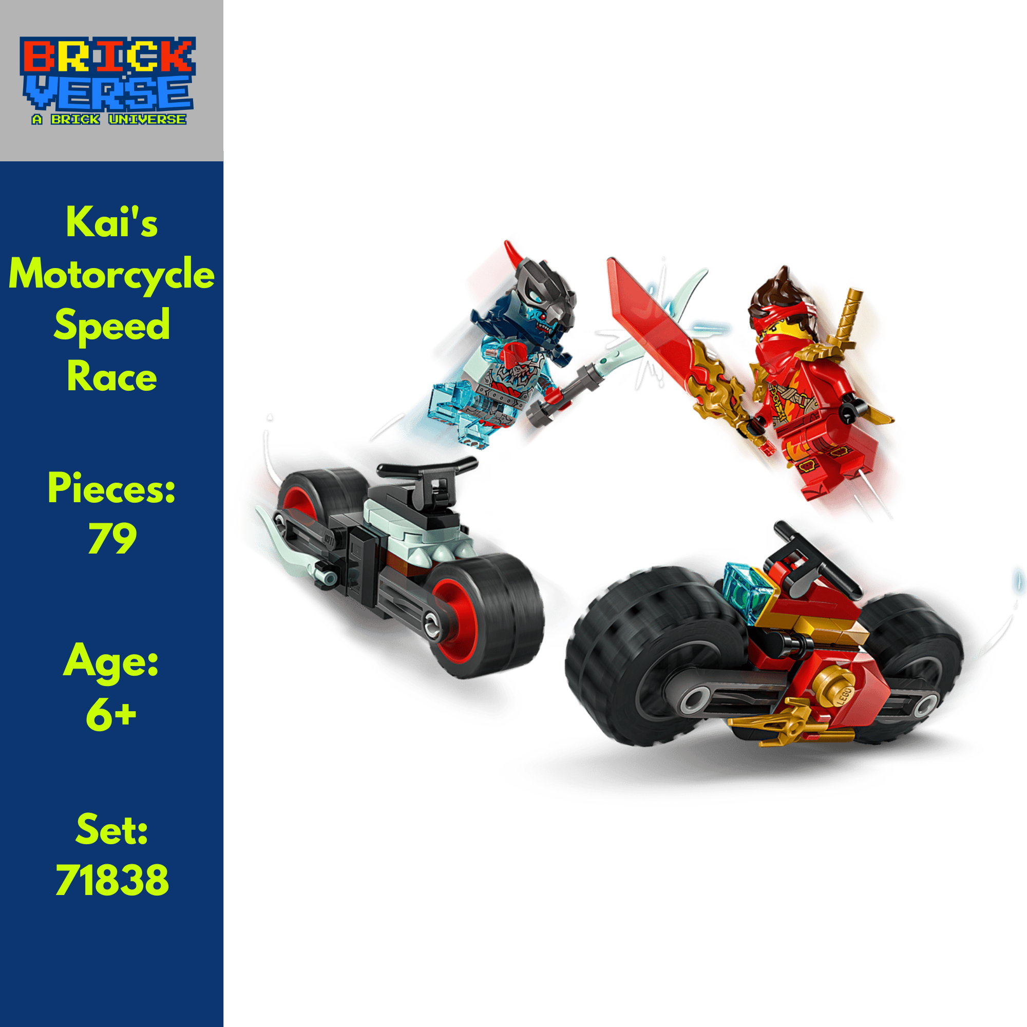Kai's Motorcycle Speed Race (71838) - NINJAGO® - 79 Pieces