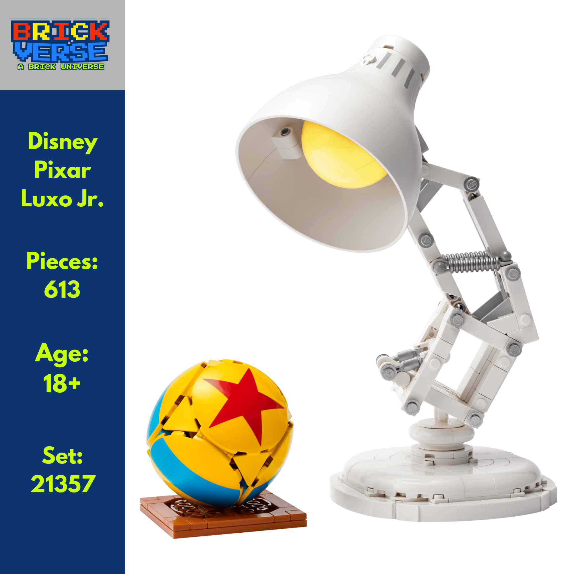Disney Pixar Luxo Jr. (21357) - Ideas - 613 Pieces