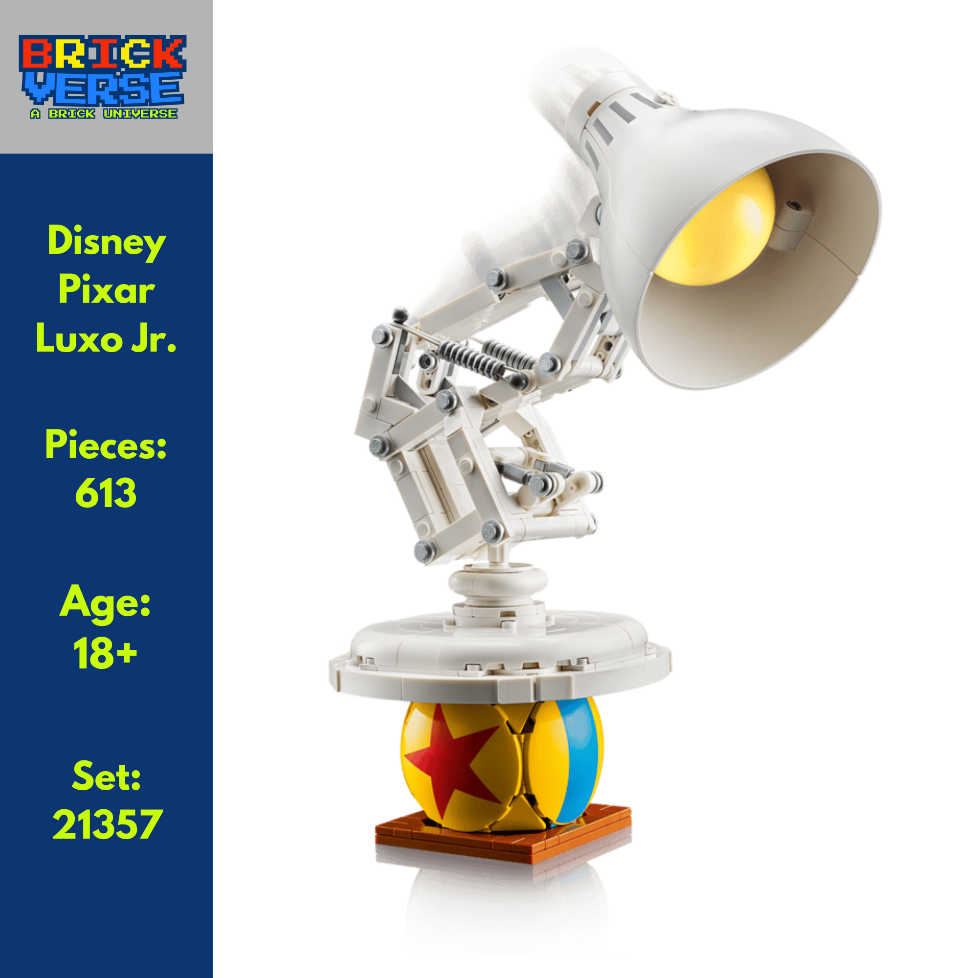 Disney Pixar Luxo Jr. (21357) - Ideas - 613 Pieces