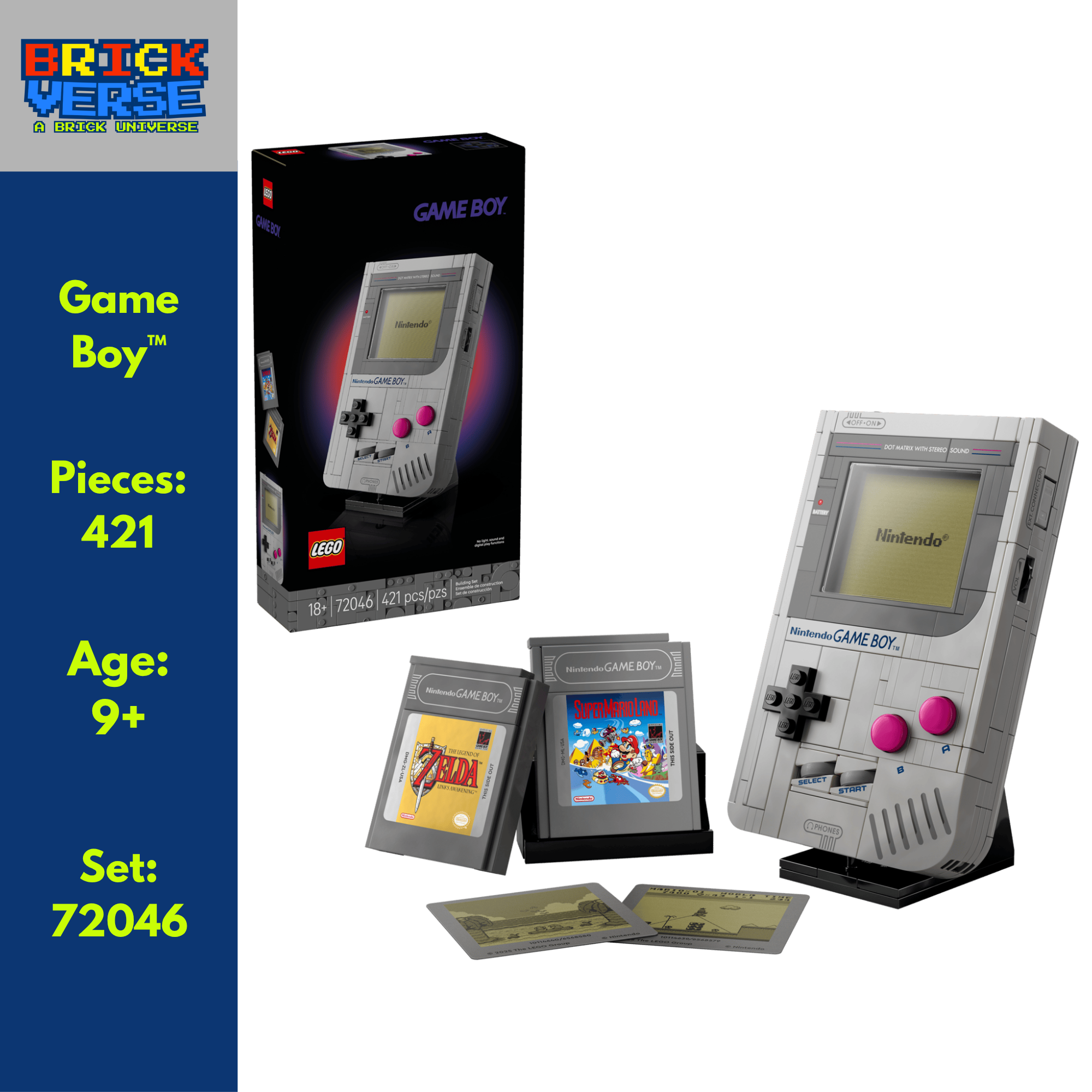 Game Boy™ (72046) - LEGO® Super Mario™ - 421 Pieces