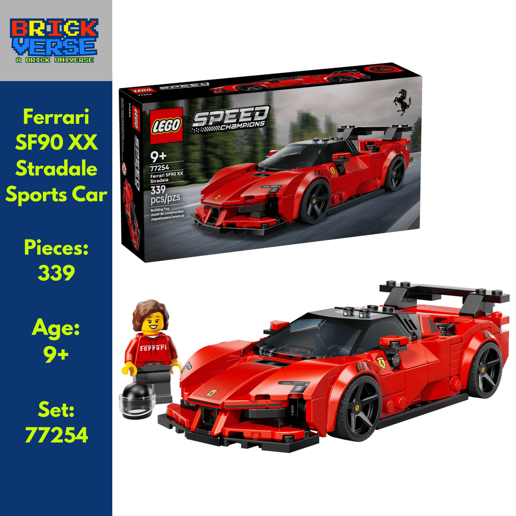 Ferrari SF90 XX Stradale Sports Car (77254) - Speed Champions - 339 Pieces