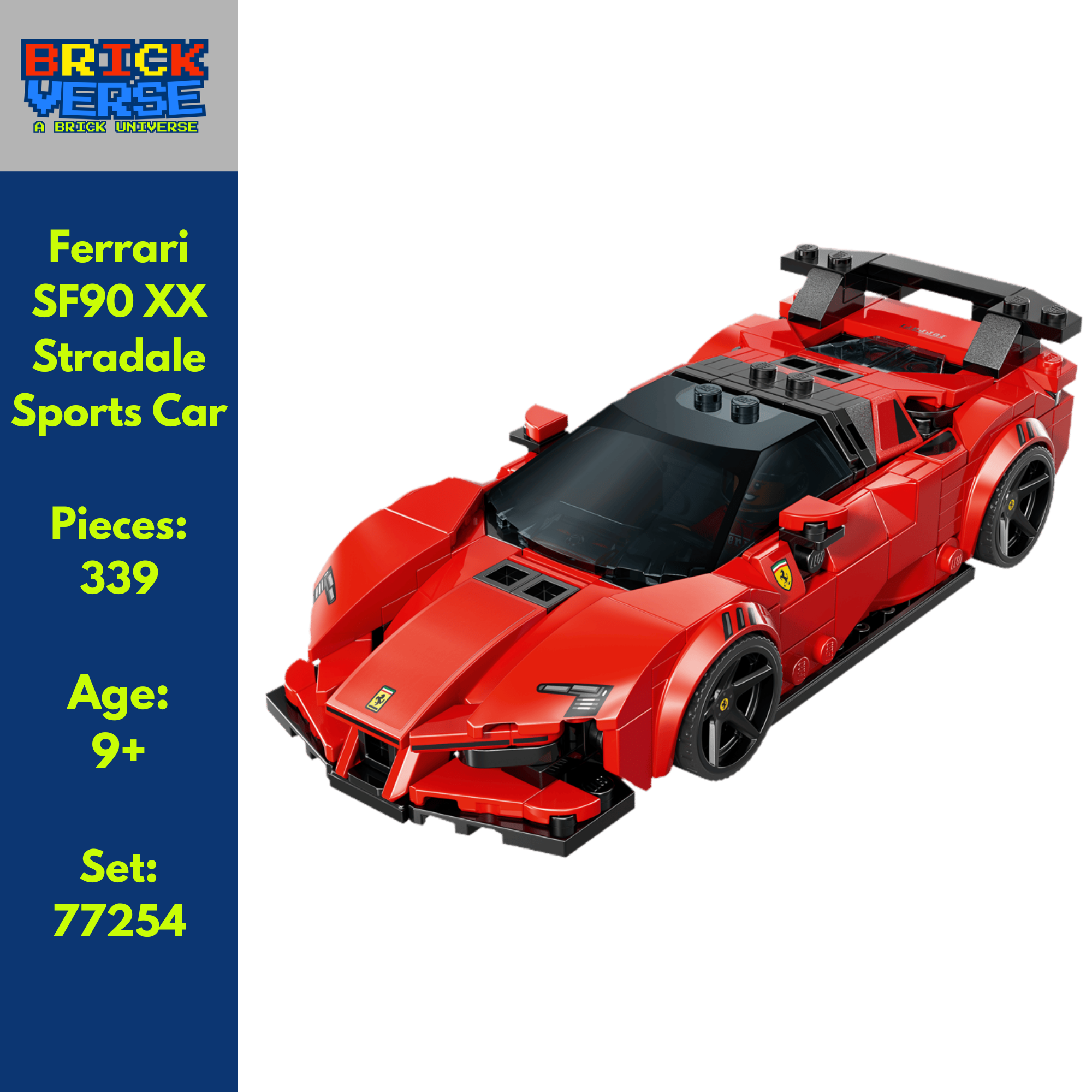 Ferrari SF90 XX Stradale Sports Car (77254) - Speed Champions - 339 Pieces