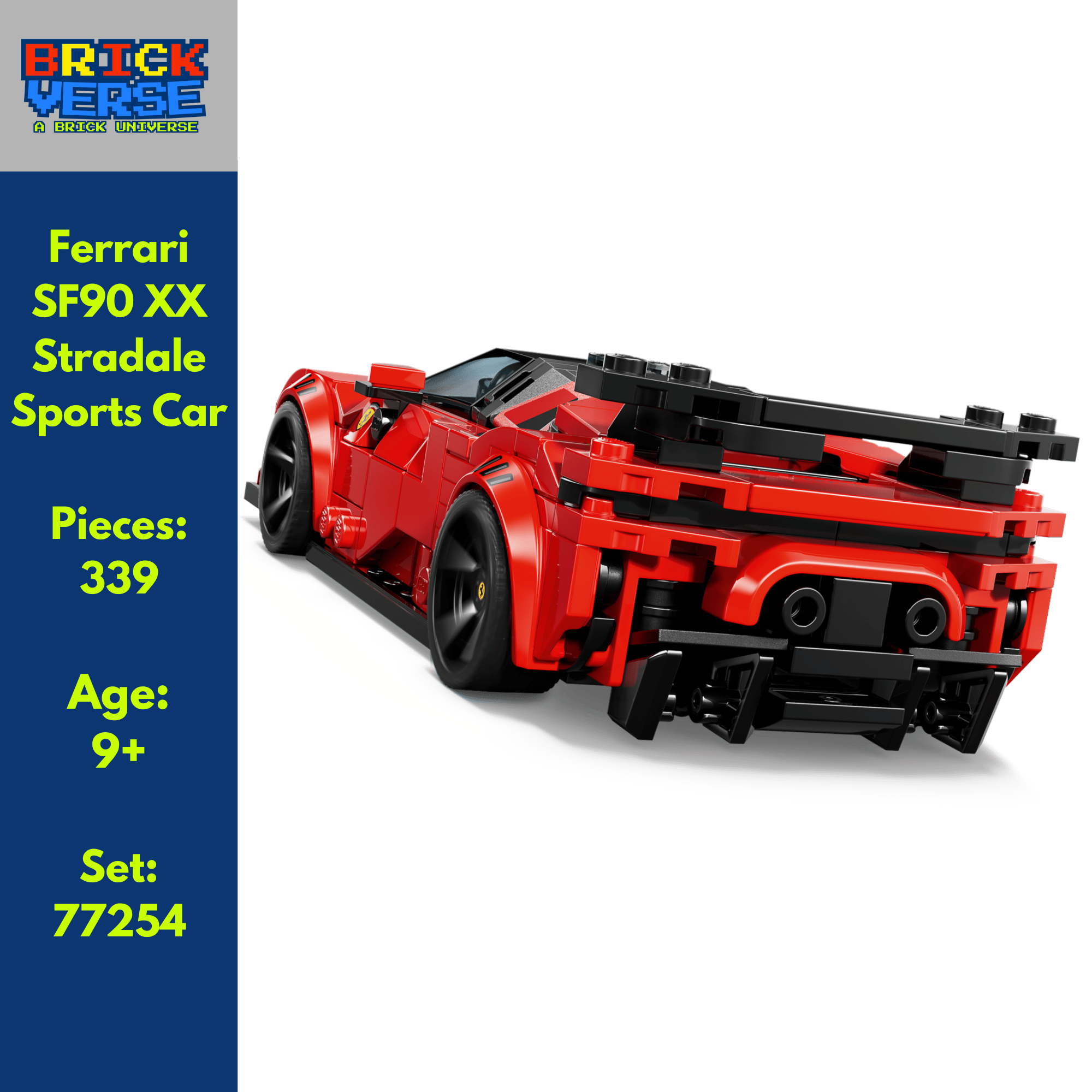 Ferrari SF90 XX Stradale Sports Car (77254) - Speed Champions - 339 Pieces