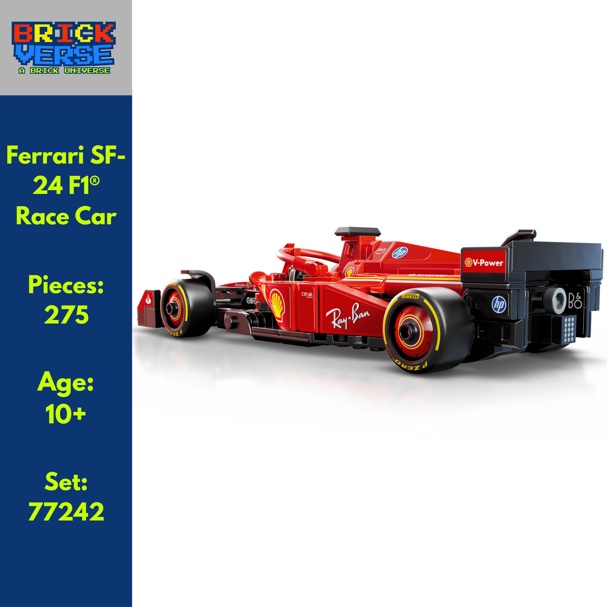 Ferrari SF-24 F1® Race Car (77242) - Speed Champions - 275 Pieces