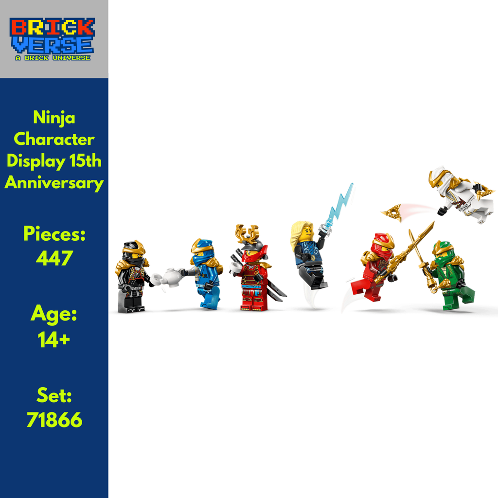 Ninja Character Display 15th Anniversary (71866) - NINJAGO® - 447 Pieces