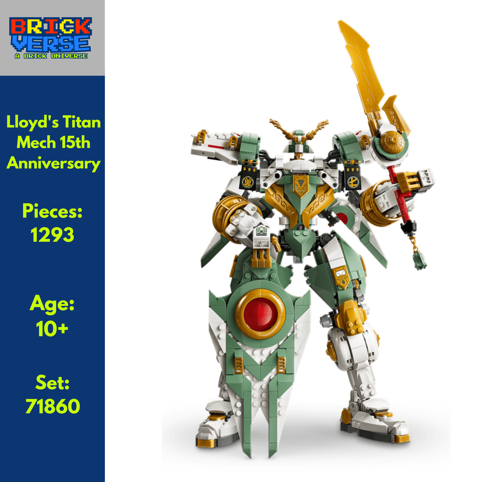 Lloyd's Titan Mech 15th Anniversary (71860) - NINJAGO® - 1293 Pieces