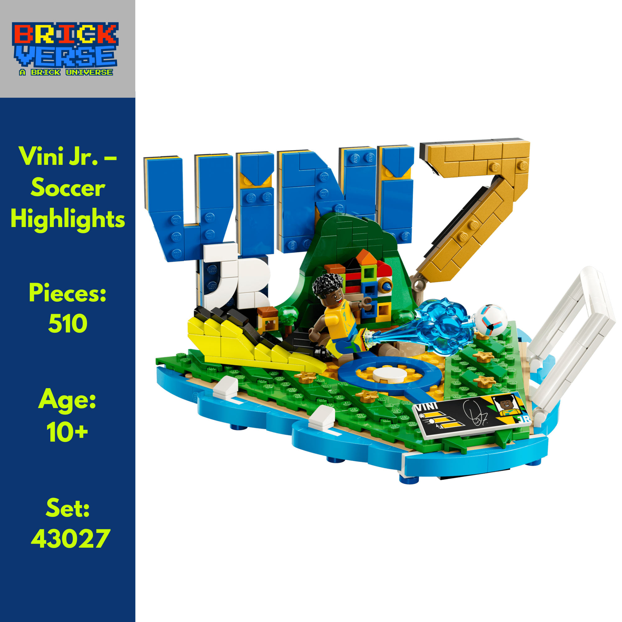 Vini Jr. Soccer Highlights (43027) - LEGO® Editions - 510 Pieces