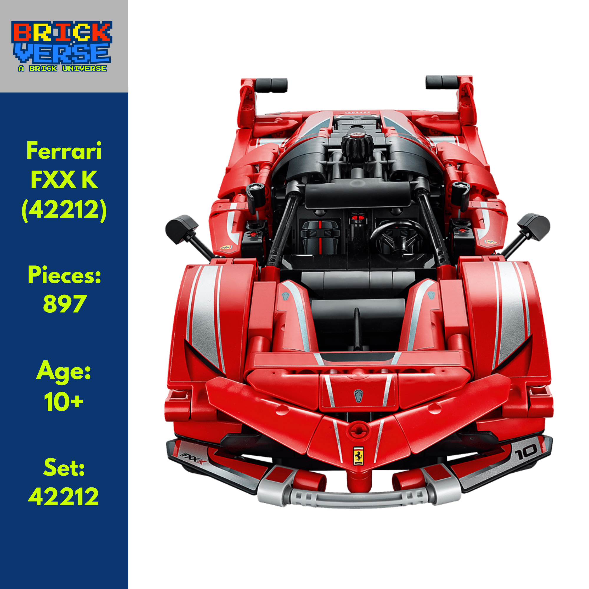 Ferrari FXX K (42212) - Technic™ - 897 Pieces