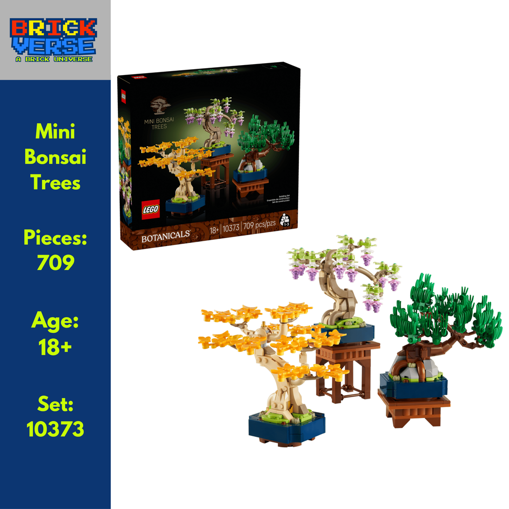 PREORDER - Mini Bonsai Trees (10373) - Botanicals - 709 Pieces