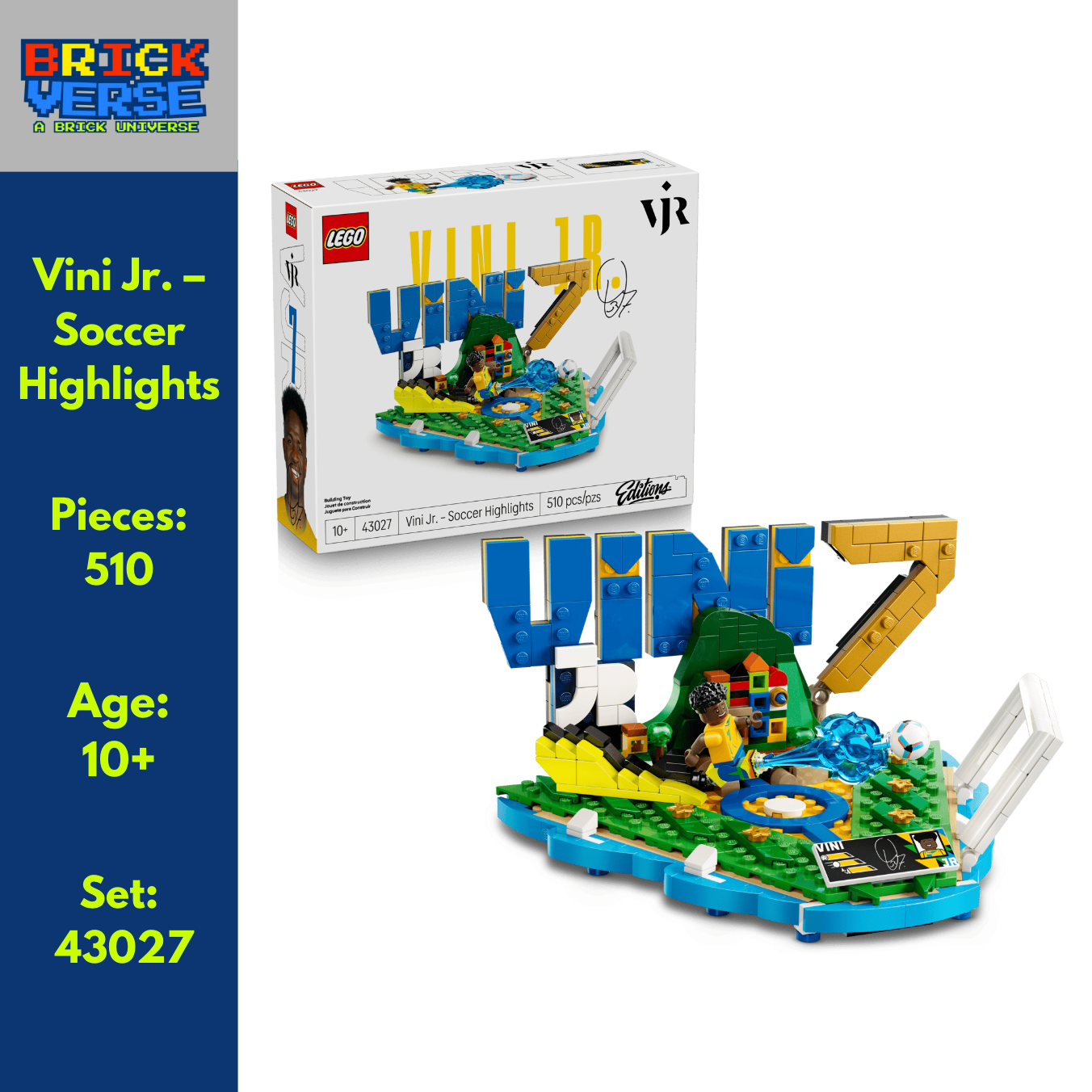 Vini Jr. Soccer Highlights (43027) - LEGO® Editions - 510 Pieces